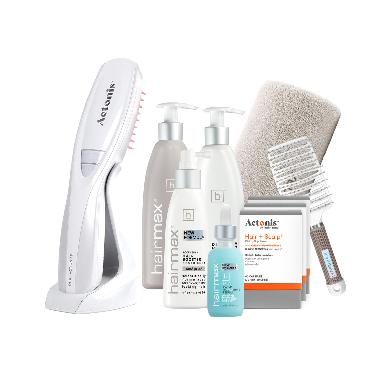 Paquete Esencial Completo para el Crecimiento del Cabello de Actonis